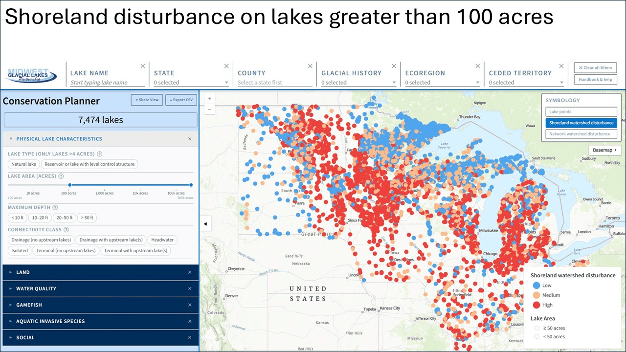 GIF showing different analyses possible with the Conservation Planner Viewer